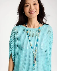 Convertible Turquoise Fish Charm Necklace