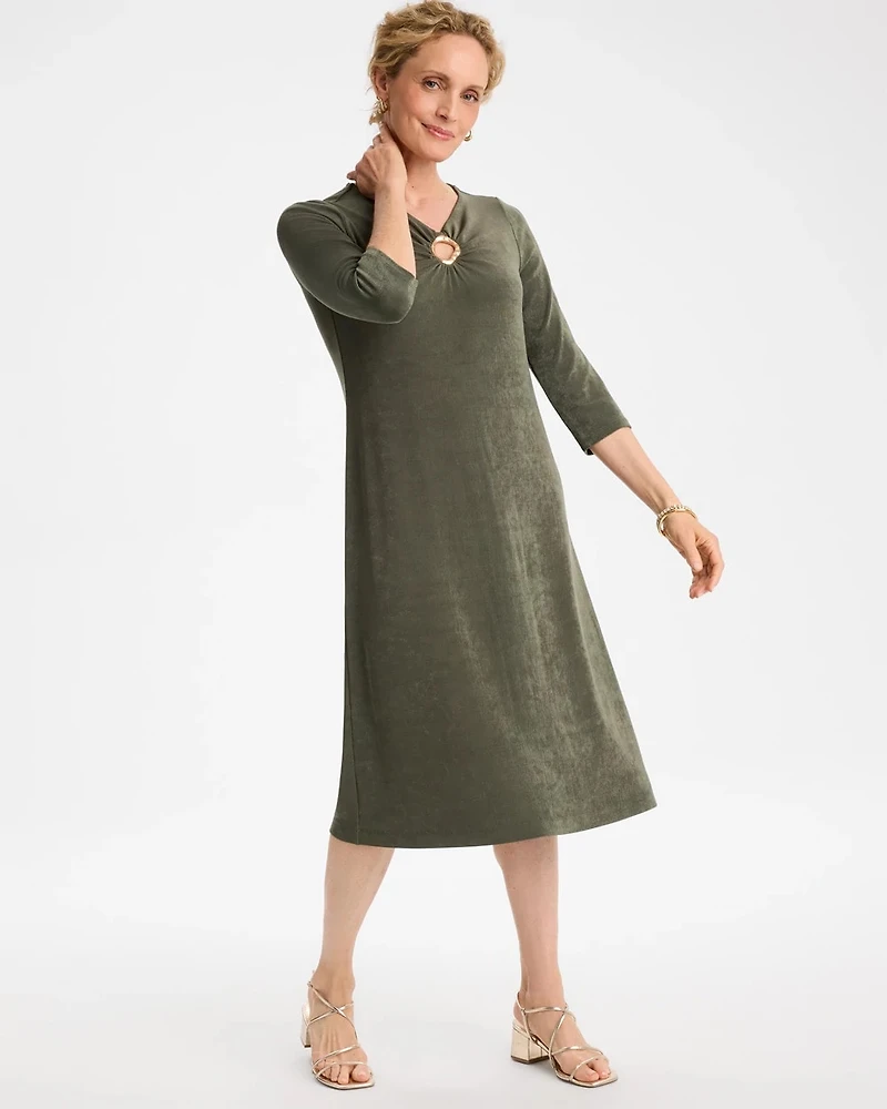 Travelers™ Hardware 3/4 Sleeve Dress