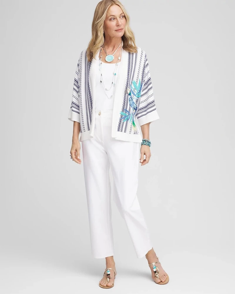 Fly Front Ankle Pants