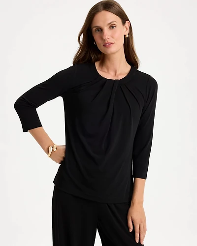 Travelers™ Knit Twist Front Top