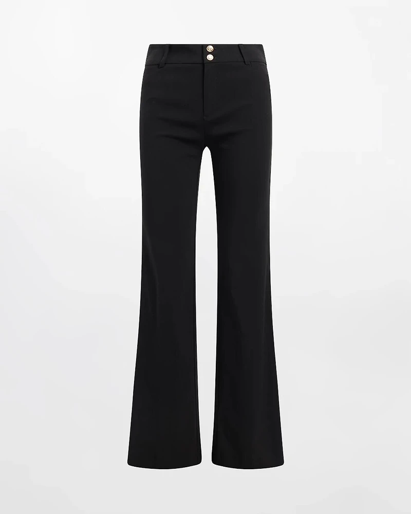 Trapunto Wide Leg Pants