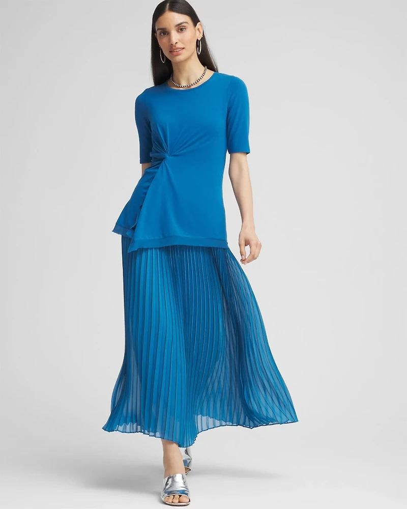 Sunburst Pleated Skirt