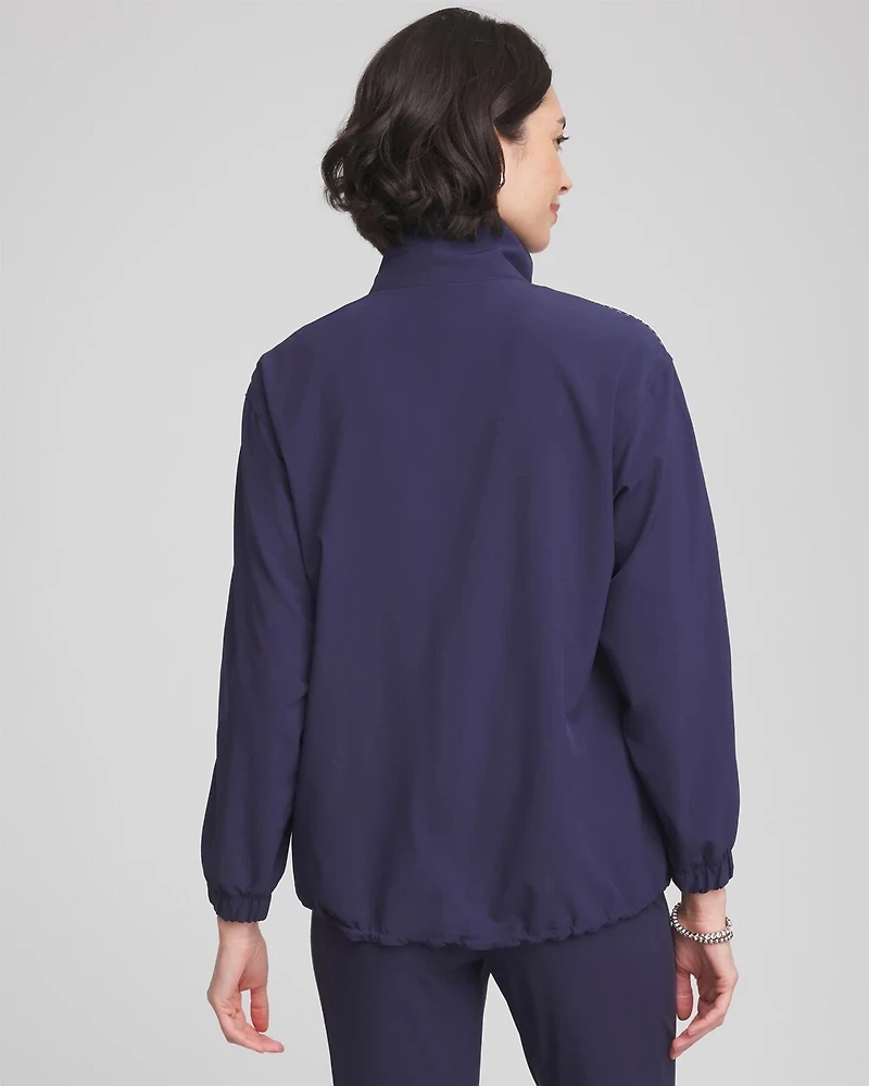 Zenergy® Zip-Front Striped Neema Jacket
