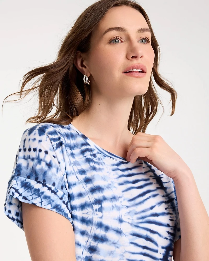 Zenergy® Tie-Dye Drop Shoulder Tee