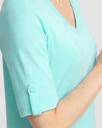 Pima V-Neck Tee