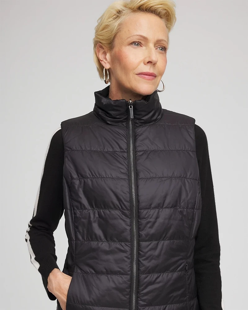 Zenergy® Reversible Velvet Puffer Vest