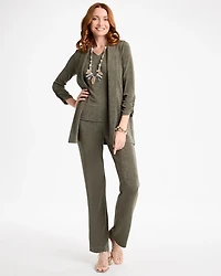 Travelers™ Collection Ruched Elbow Sleeve Jacket