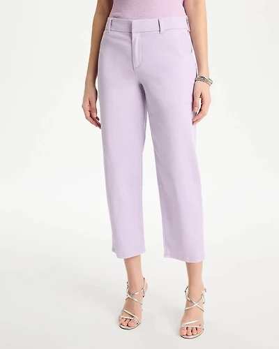 Relaxed Boyfriend Chino Crop Pants
