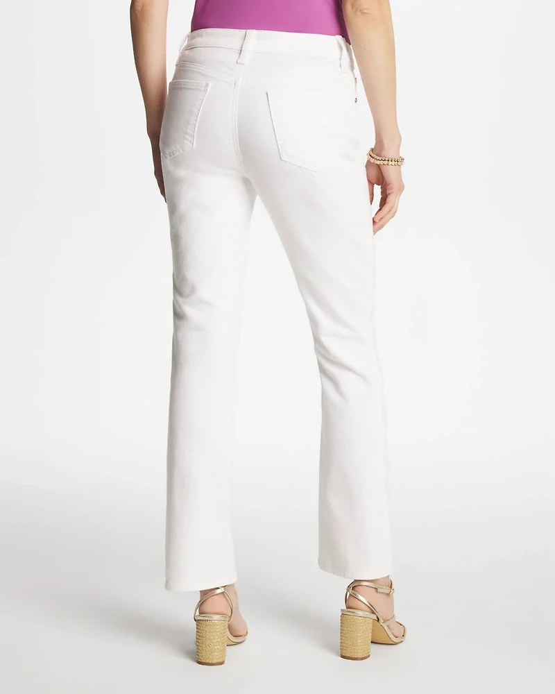 Cropped Girlfriend Kick-Flare Jeans