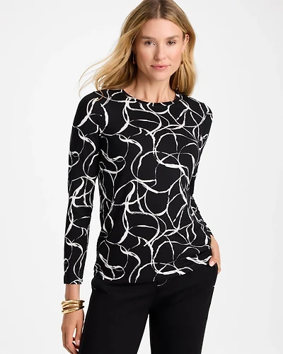 Printed Touch of Cool™ Layering Tee