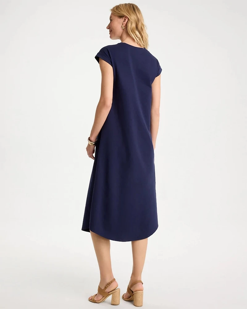 Soft-Stretch Cotton Slub Dress