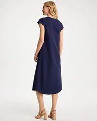 Soft-Stretch Cotton Slub Dress