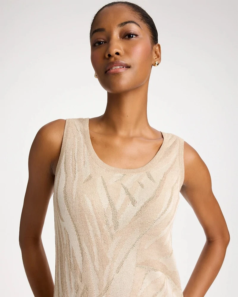 Knit Printed Sweater Dress