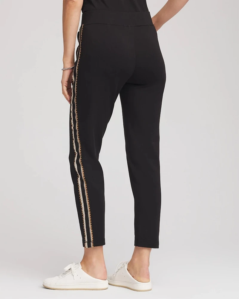 Zenergy® Lattice-Trim Ankle Pants