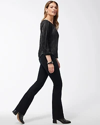 Black Pull-on Bootcut Jeggings
