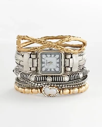 Silvertone Multistrand Bracelet