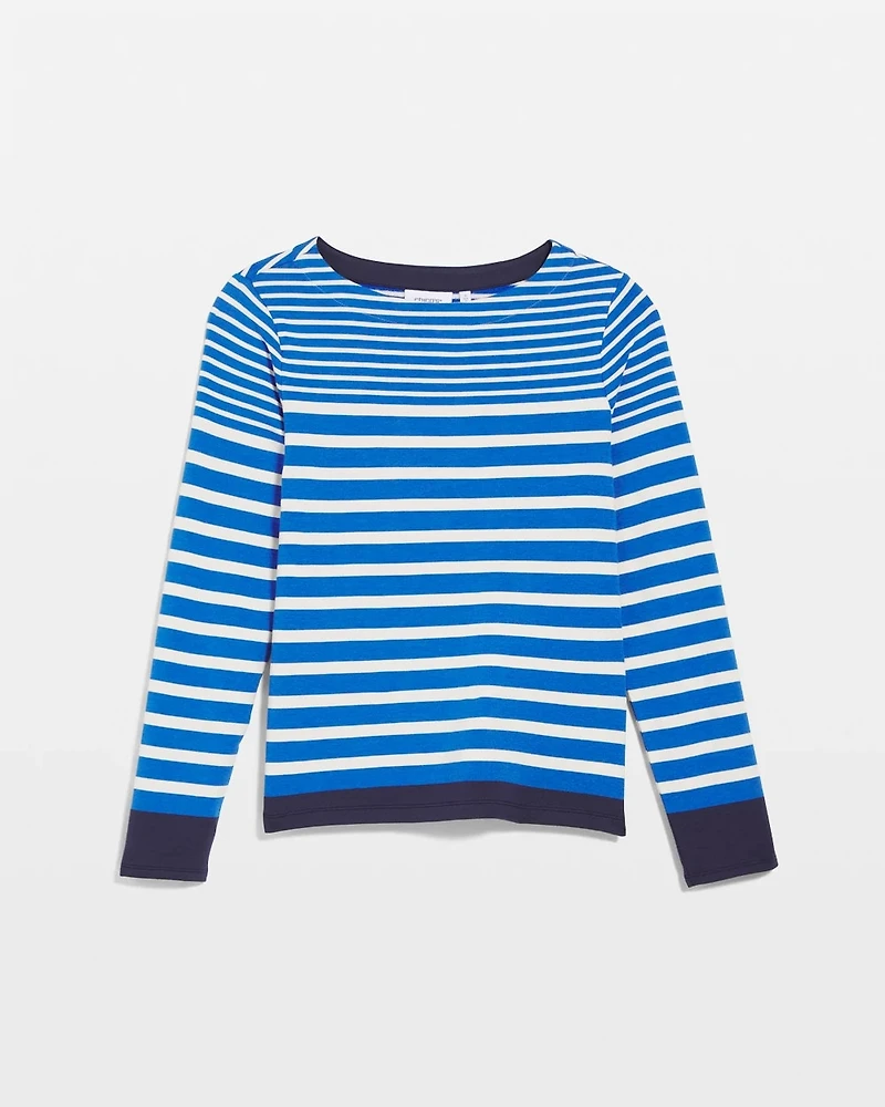 Zenergy® Striped Boatneck Mariner Tee