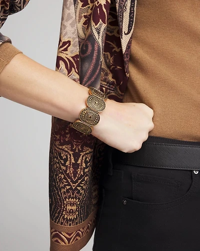 Medallion Stretch Bracelet