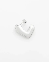 No Droop® Silver Tone Mini Hoops