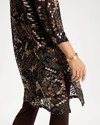 Travelers™ Snakeskin Burnout Shacket