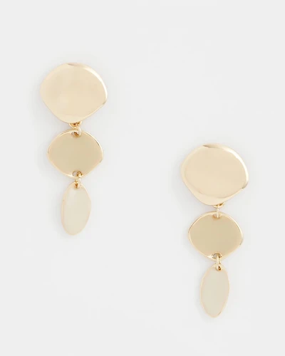 Liner Gold Drop Earrings
