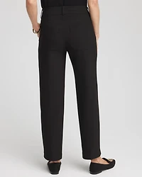 Bi-Stretch Straight Cropped Ankle Pants