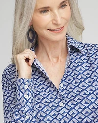 No Iron™ Diamond Print Shirt