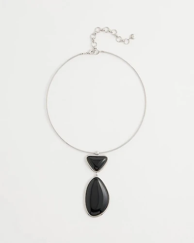 Geo Pendant Collar Necklace