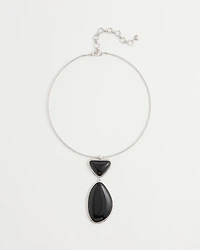 Geo Pendant Collar Necklace