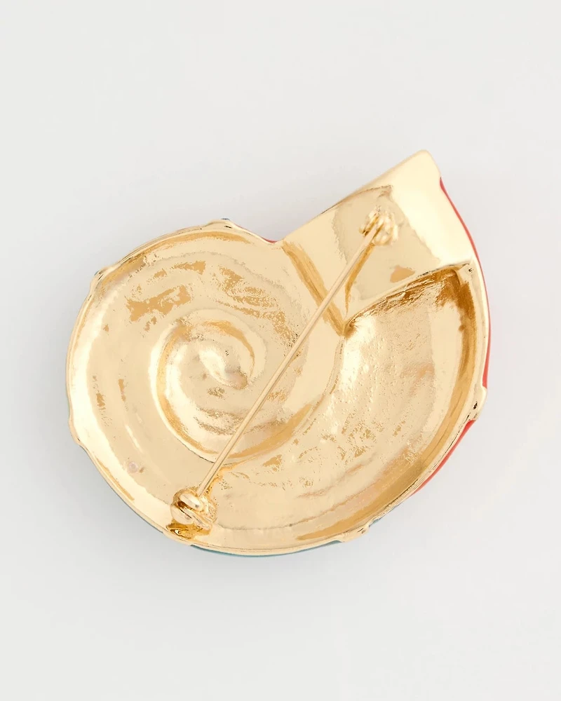 Conch Shell Brooch
