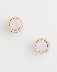 Pink Crystal Stud Earrings