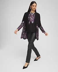 Jacquard Paisley Pullover Sweater