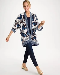 Printed Belted Kimono