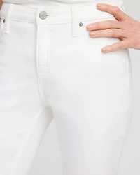 No-Stain Girlfriend Frayed Ankle Jeans