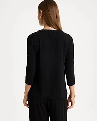 Travelers™ Knit Twist Front Top