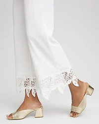 Travelers™ Crochet-Lace Cropped Pants