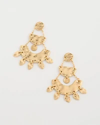 Hammered Chandelier Earrings