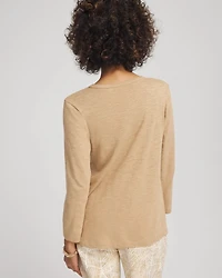 Cotton Slub Henley Shirt