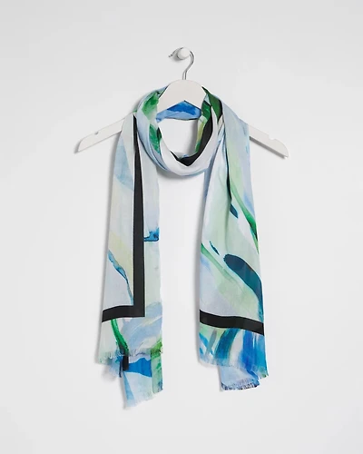 Blooming Brush Oblong Scarf