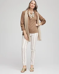 Pima Cotton Bateau-Neck Tee