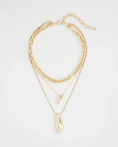 Convertible Three-Strand Pendant Necklace