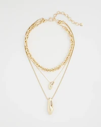 Convertible Three-Strand Pendant Necklace