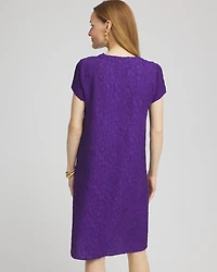 Travelers™ Collection Floral Embossed V-Neck Dress