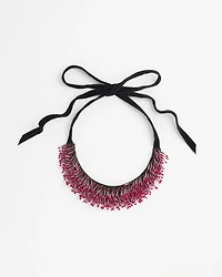 Red Seed Bead Necklace
