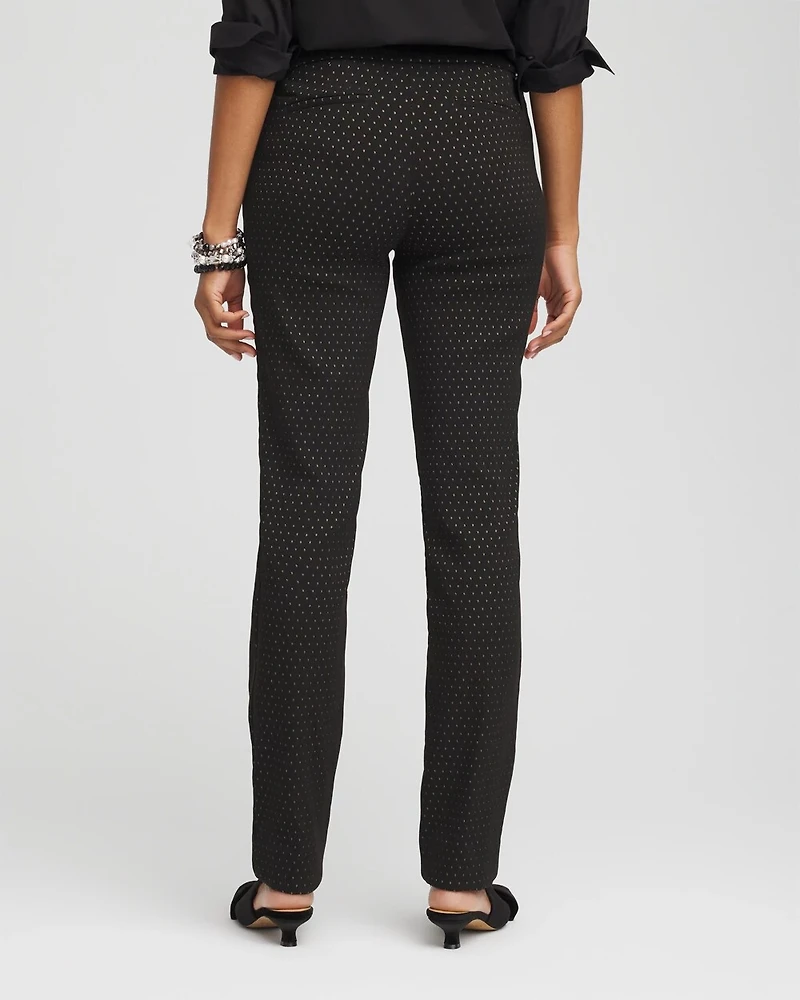 Brigitte™ Slim Full-Length Jacquard Pants