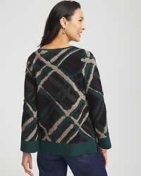 Eyelash Jacquard Pullover Sweater