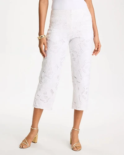 Lace Cropped Pants