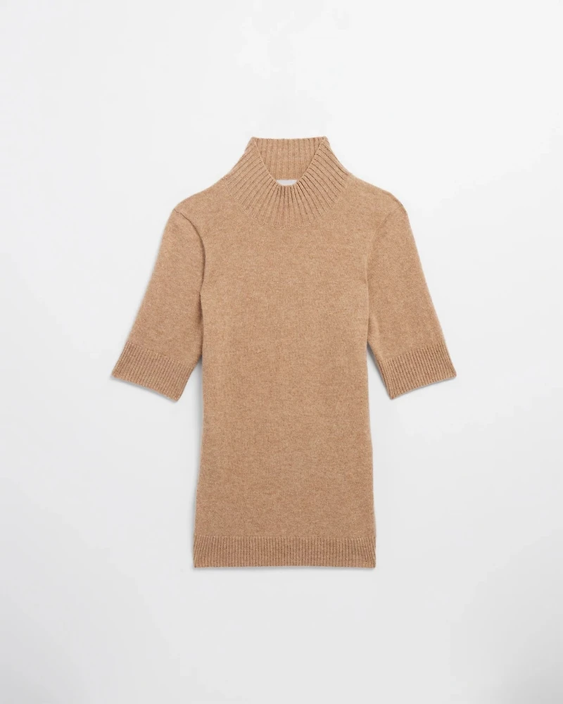 Cashmere Elbow Sleeve Pullover Sweater