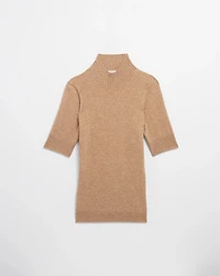 Cashmere Elbow Sleeve Pullover Sweater