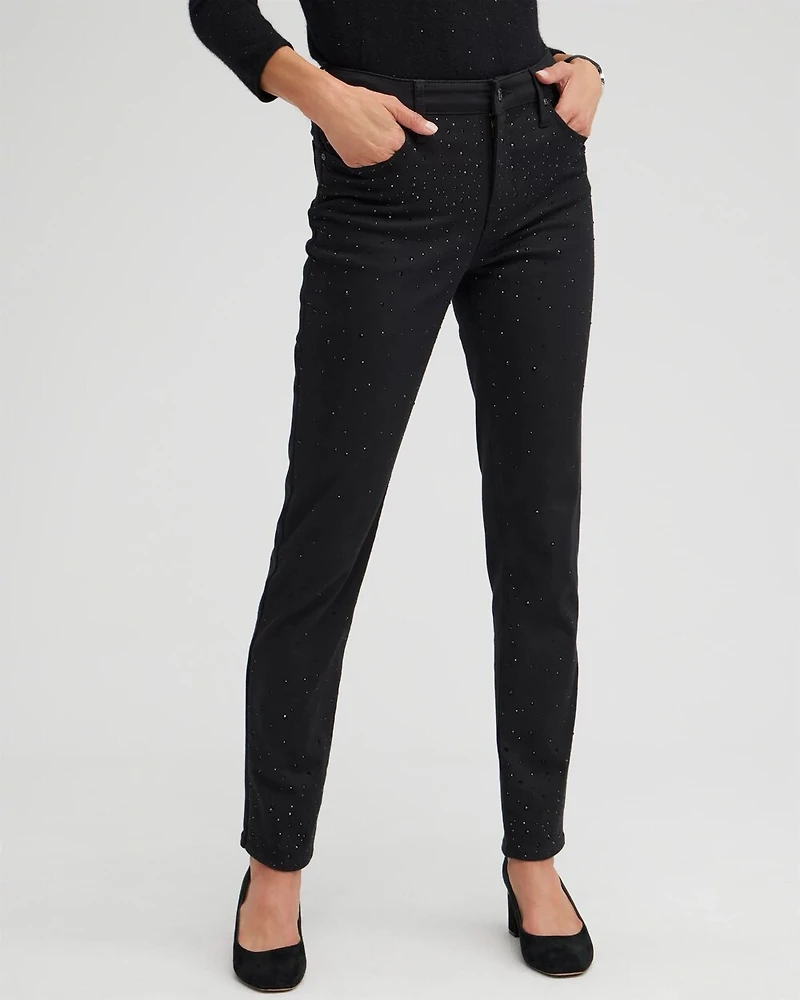 Girlfriend Scattered Stone Ankle Jeans